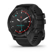 ساعة Garmin Descent Mk2 بسوار سيليكون أسود وشاشة ملونة بالكامل