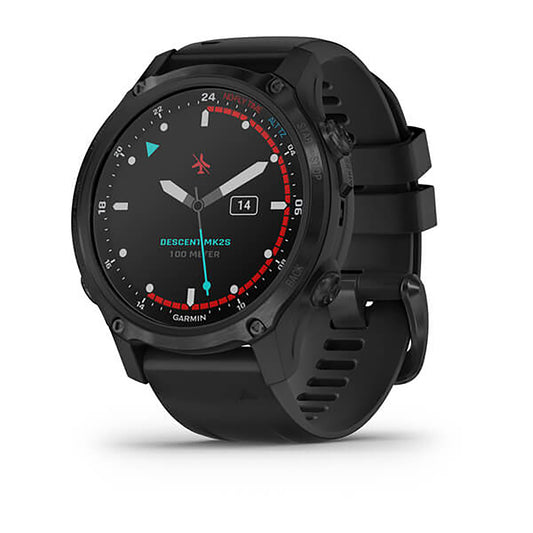 Garmin Descent Mk2 Silicone Black Strap Full Color Display Dial Watch