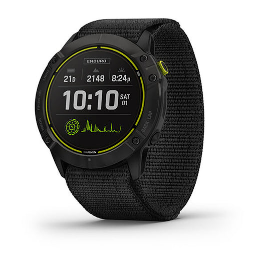 Garmin Enduro Nylon Black Strap Full Color Display Dial Watch
