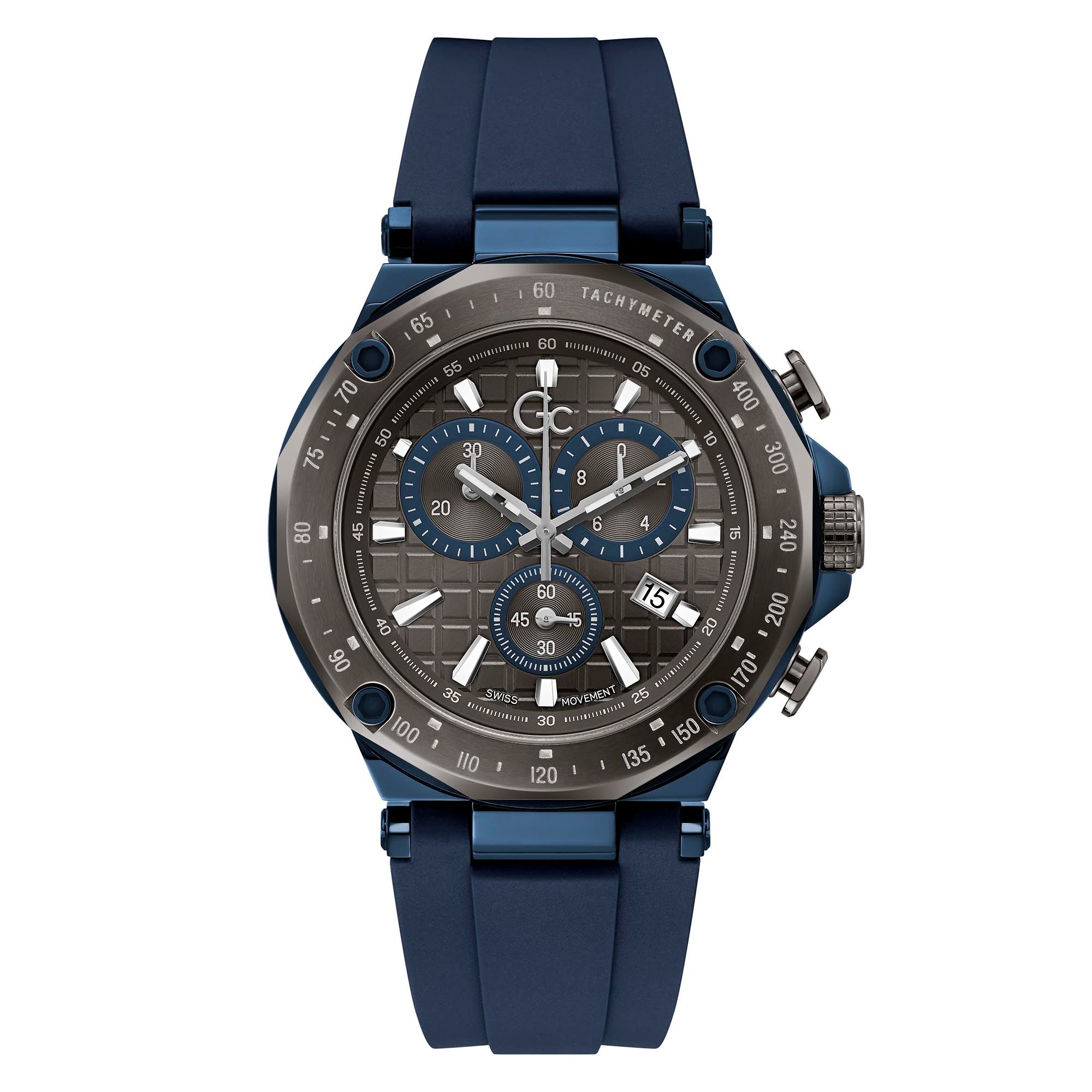 Shop Gc Men's Watch Grey Tone Case Quartz - The Watch House UAE