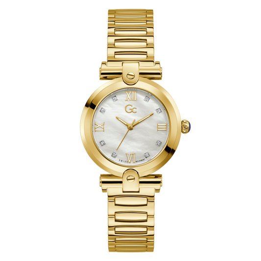 Gc Women's Watch Gold Tone Case Quartz
