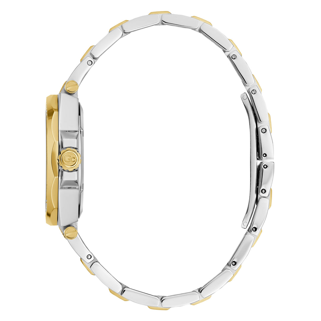 Gc Women's Watch Silver & Gold Tone Case Quartz