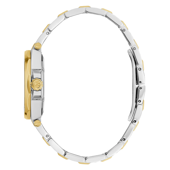 Gc Women's Watch Silver & Gold Tone Case Quartz