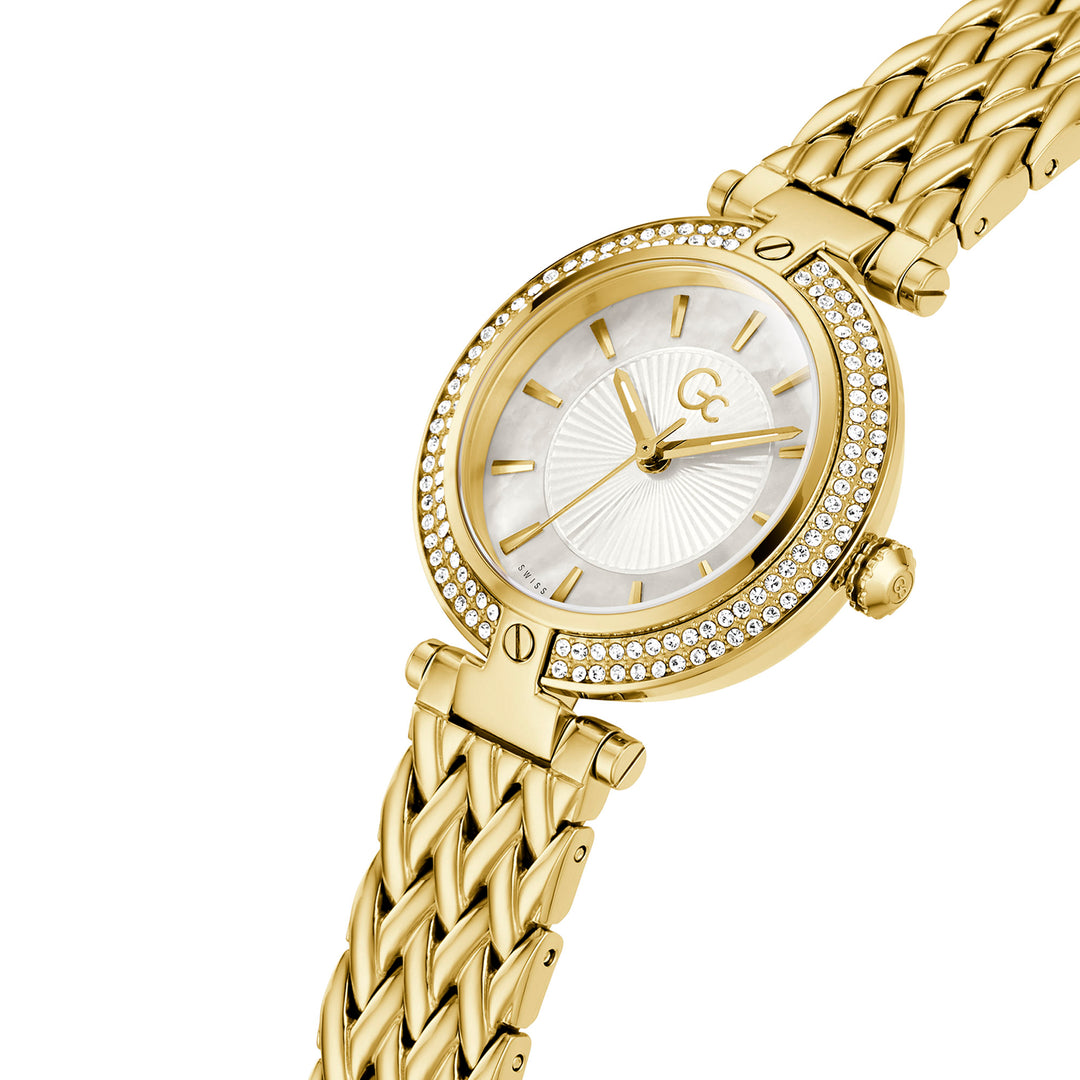 Gc Women's Watch Gold Tone Case Quartz