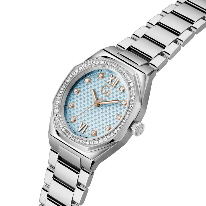 Gc Women's Watch Silver Tone Case Quartz