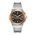Gc Men's Watch Silver & Rose Gold Tone Case Quartz
