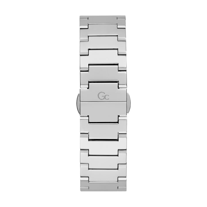 Gc Men's Watch Silver & Rose Gold Tone Case Quartz