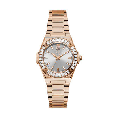 Gc Ladies Watch Rose Gold Tone Case Quartz