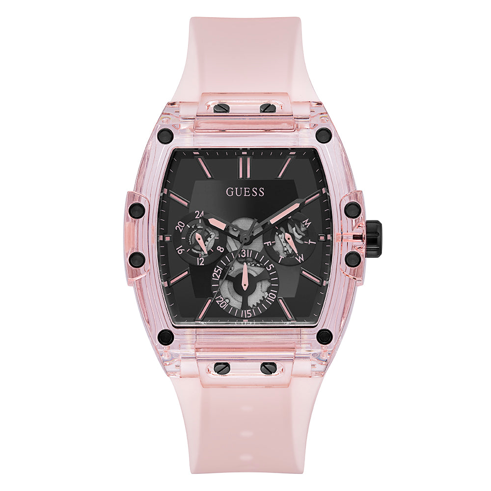 Guess Men's Watch Pink Tone Case Quartz