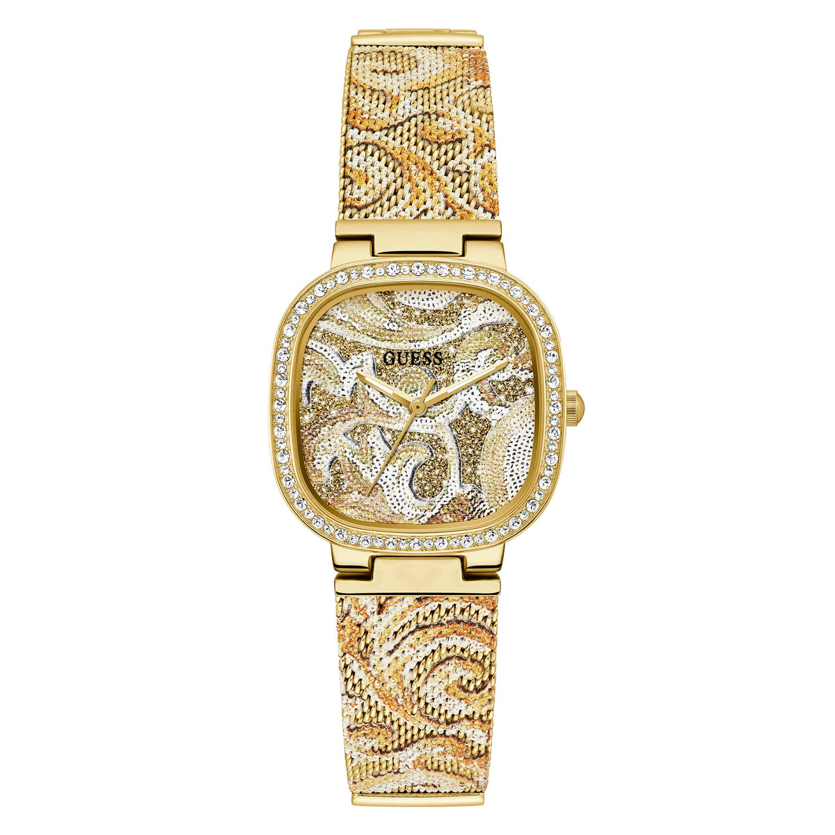 Guess Women's Watch Yellow Gold Tone Case Quartz