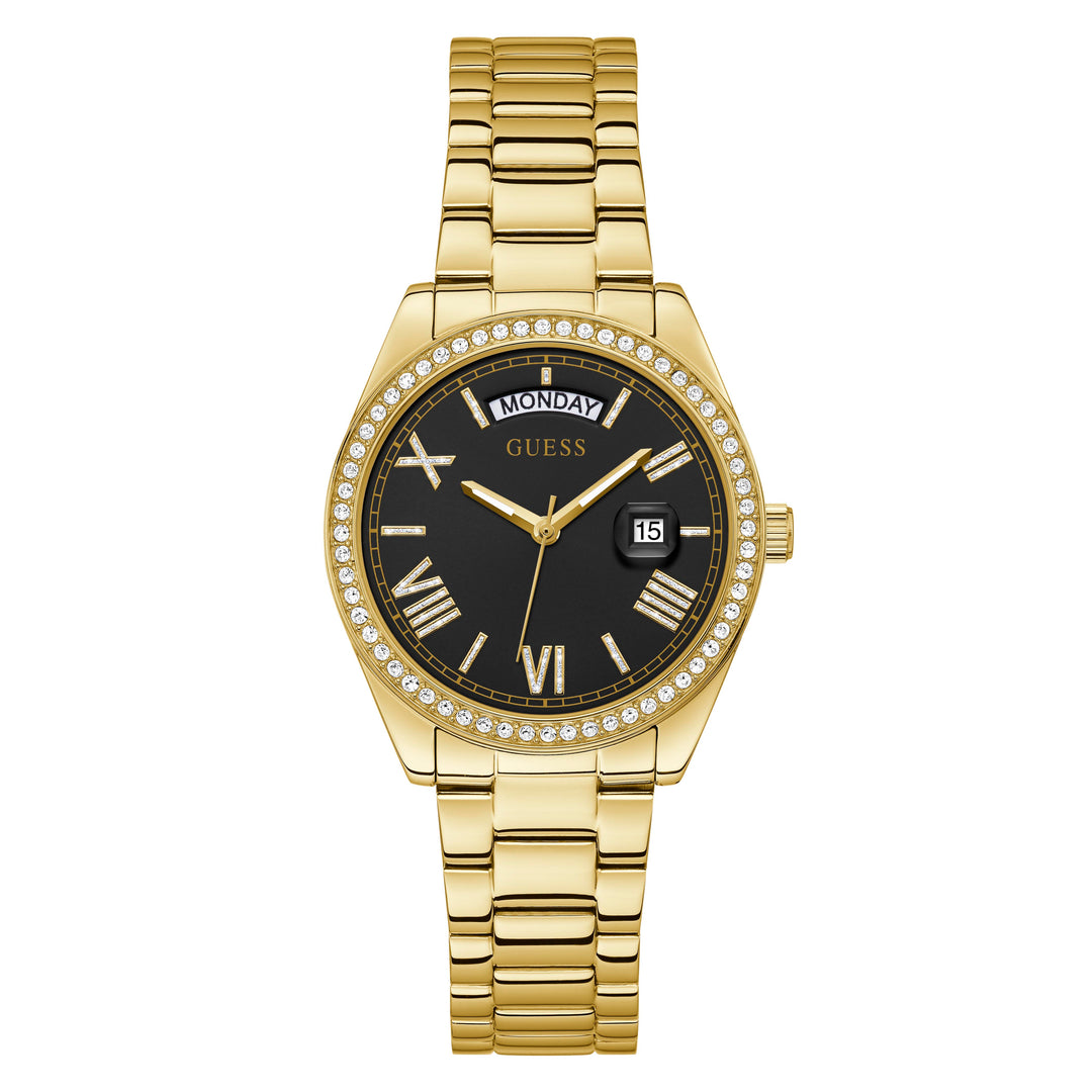 Guess Women's Watch Gold Tone Case Quartz