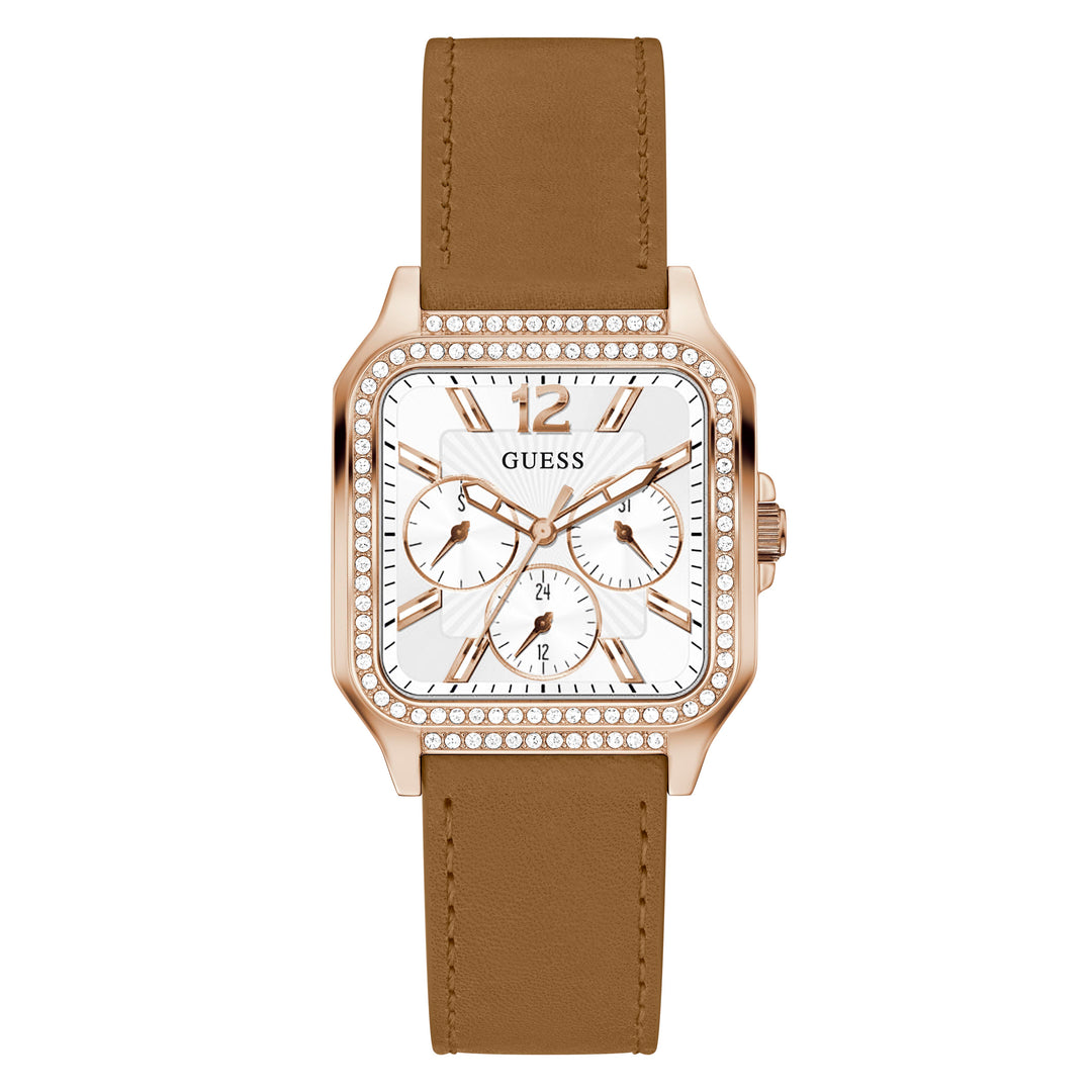 Guess Women's Watch Rose Gold Tone Case Quartz