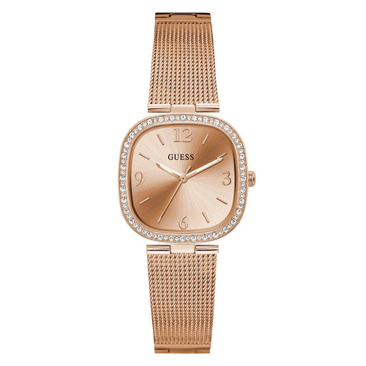 Guess Women's Watch Rose Gold Tone Case Quartz