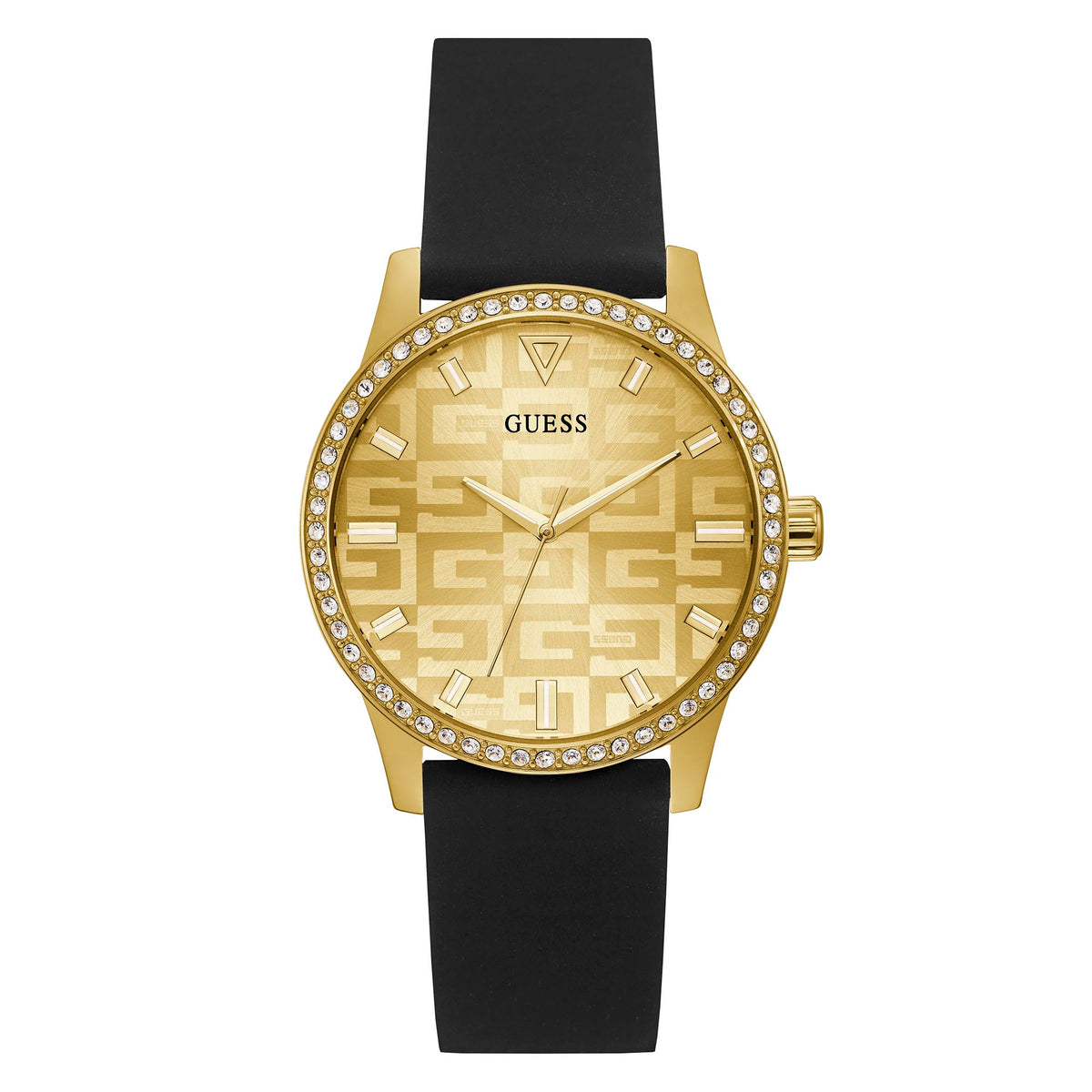 Guess Women's Watch Yellow Gold Tone Case Quartz