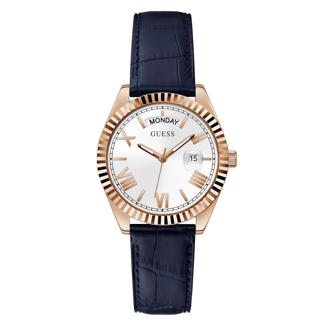 Guess Women's Watch Rose Gold Tone Case Quartz