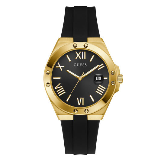 Guess Men's Watch Gold Tone Case Quartz