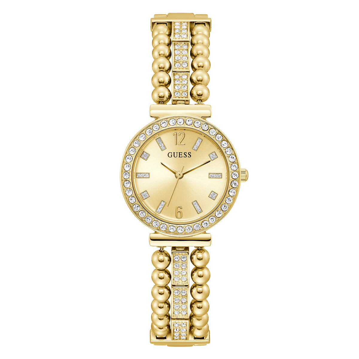 Guess Women's Watch Gold Tone Case Quartz