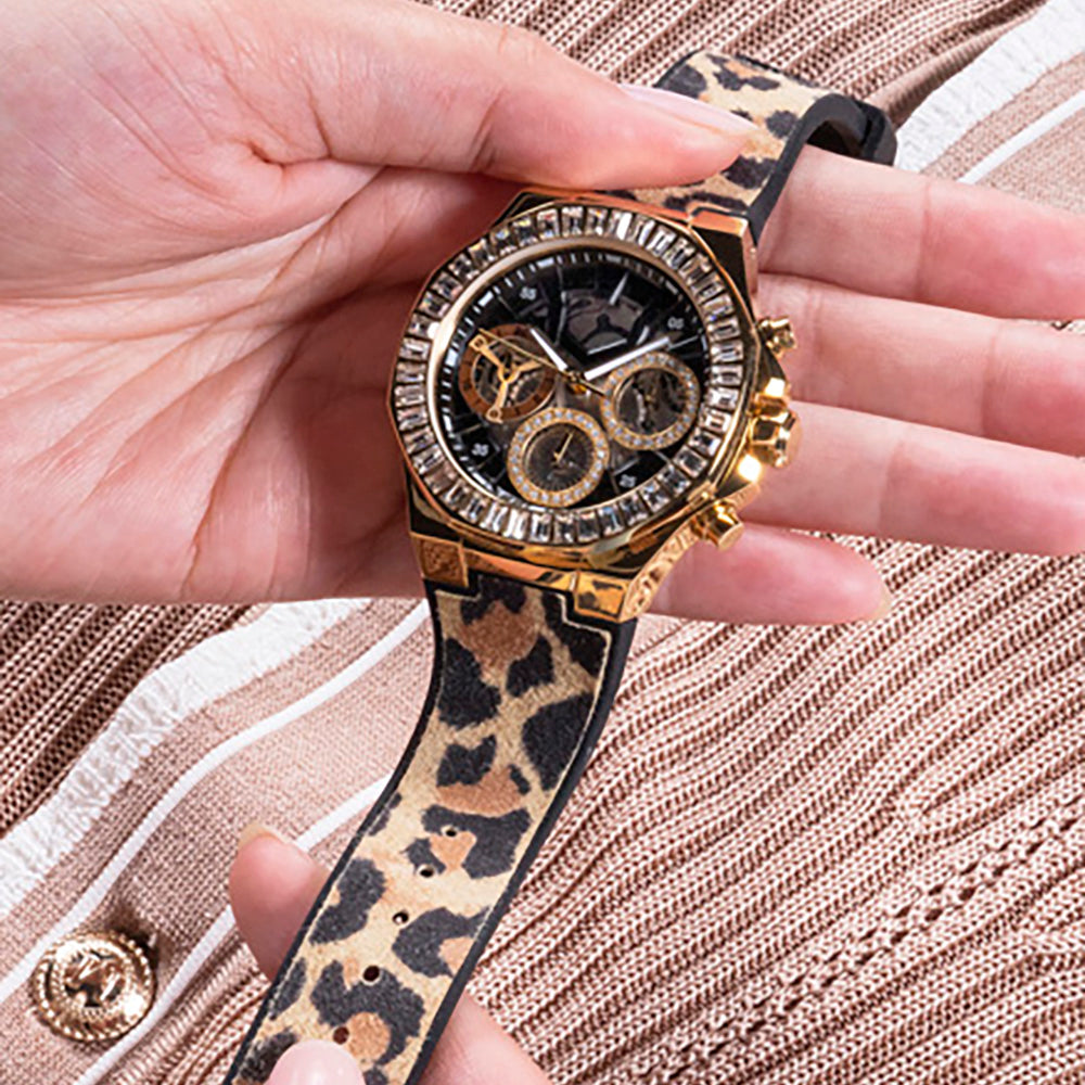 Leopard print sale guess watch