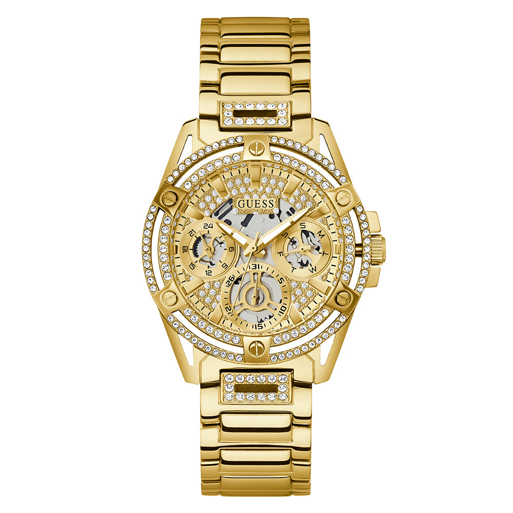 Guess Women's Watch Gold Tone Case Quartz