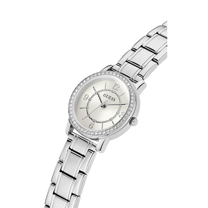 Guess Women's Watch Silver Tone Case Quartz