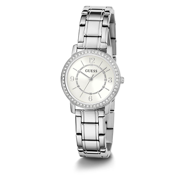 Guess Women's Watch Silver Tone Case Quartz