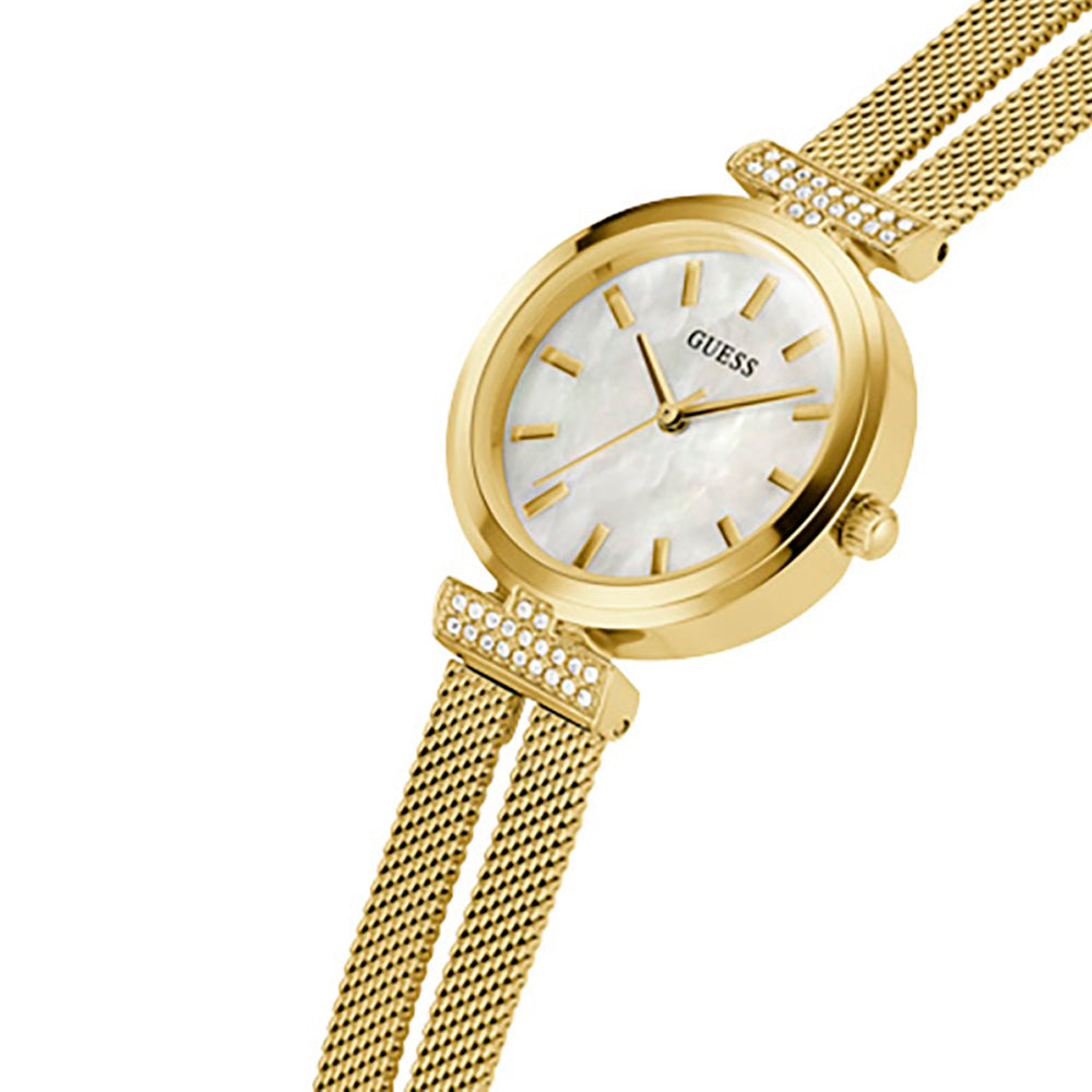 Guess Women's Watch Gold Tone Case Quartz