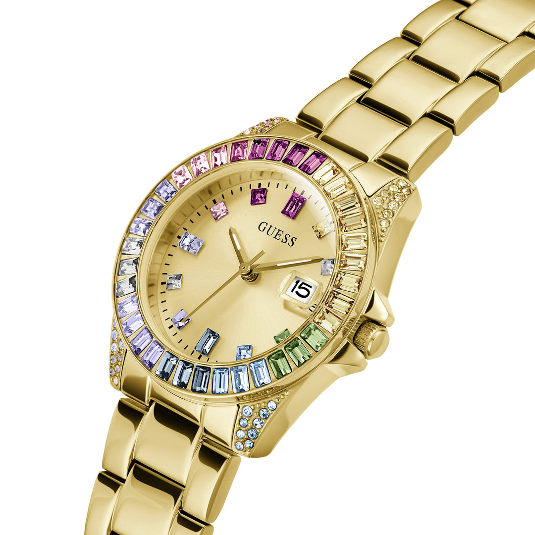 Guess Women's Watch Gold Tone Case Quartz