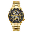 ساعة غيس رجالية، إطار باللون الذهبي، كوارتز