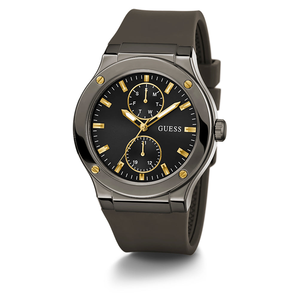 Guess Men's Watch Grey Tone Case Quartz