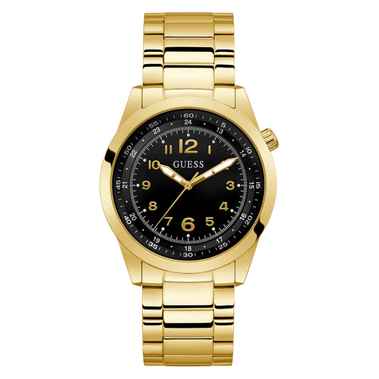 Guess Men's Watch Gold Tone Case Quartz