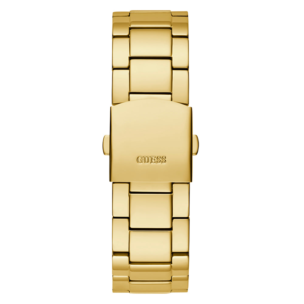 Guess Men's Watch Gold Tone Case Quartz
