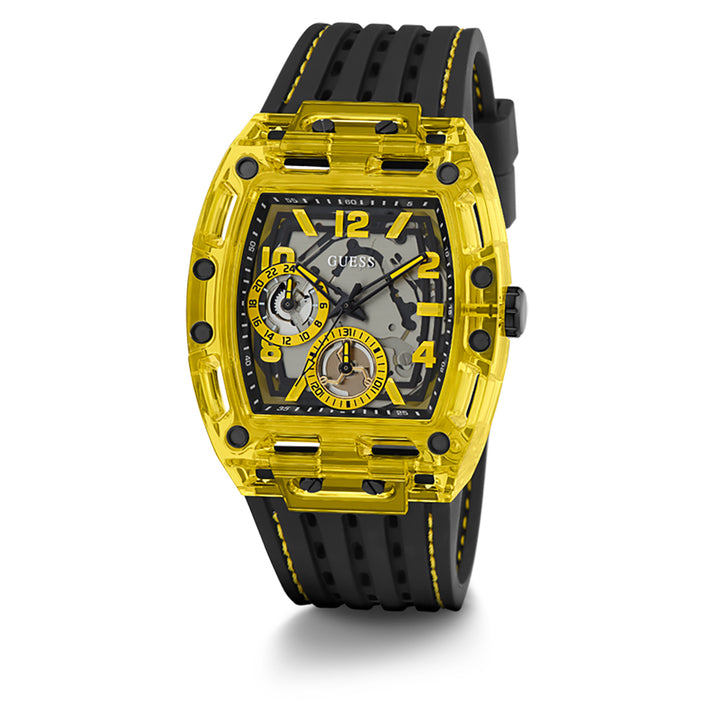 Guess Men's Watch Yellow Tone Case Quartz