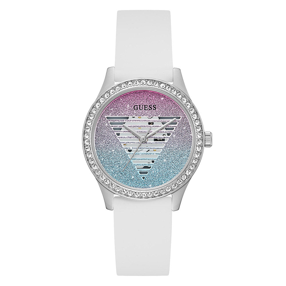 Guess Women's Watch Silver Tone Case Quartz