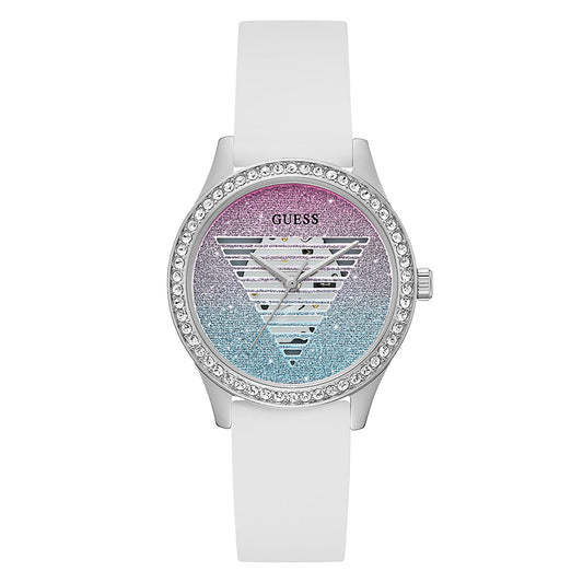 Guess Women's Watch Silver Tone Case Quartz