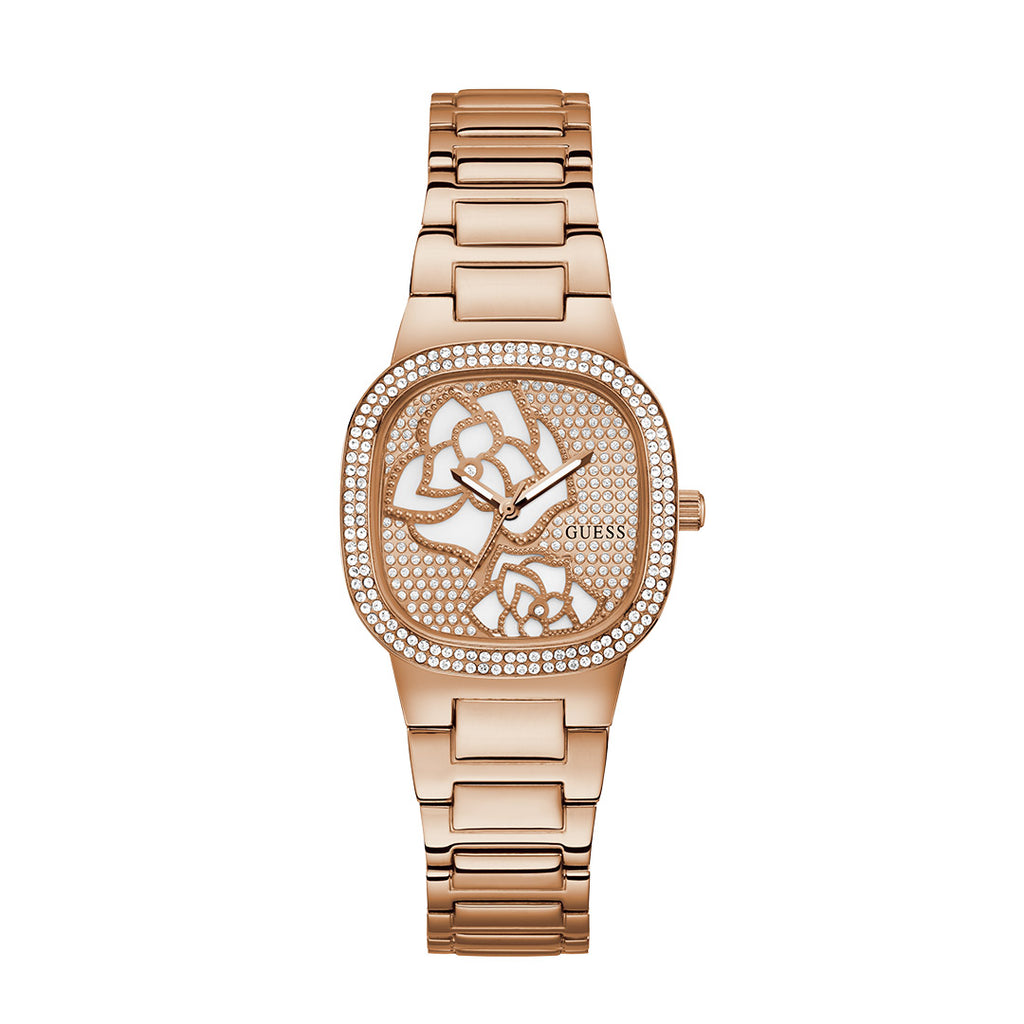 Guess Women s Watch Rose Gold Tone Case Quartz