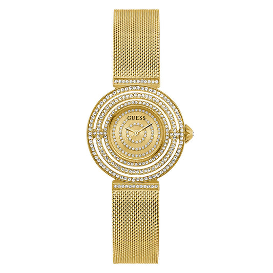 Guess Women's Watch Silver Tone Case Quartz