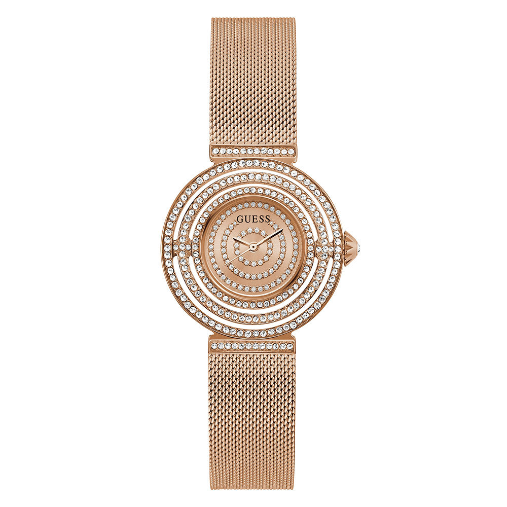 Guess Women's Watch Rose Gold Tone Case Quartz