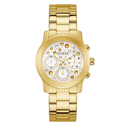 Guess Women's Watch Gold Tone Case Quartz