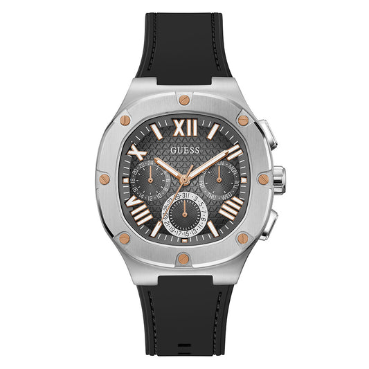 Guess Men's Watch Silver Tone Case Quartz