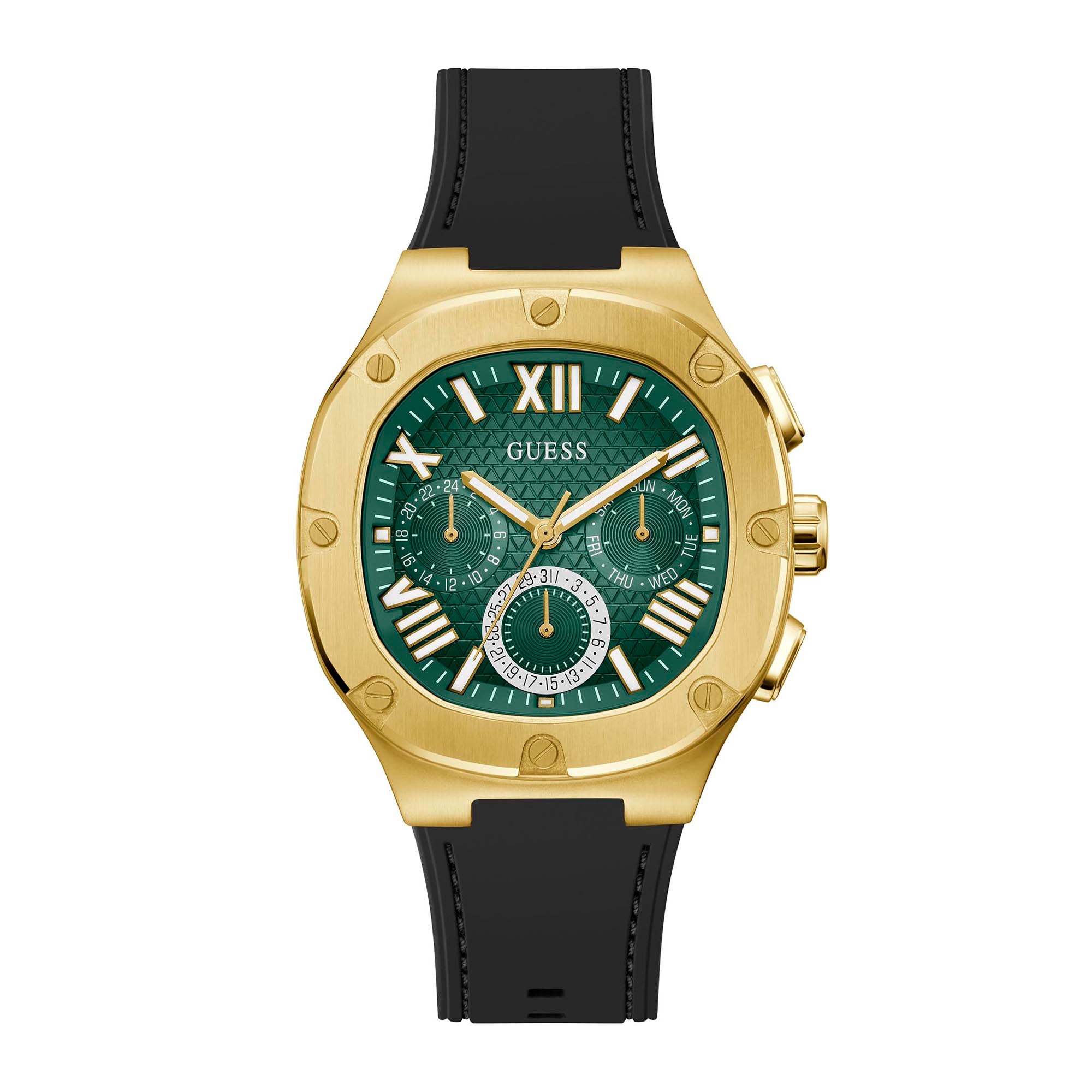 Guess green store watch