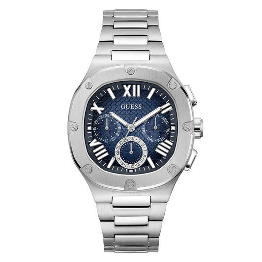 Guess Men's Watch Silver Tone Case Quartz