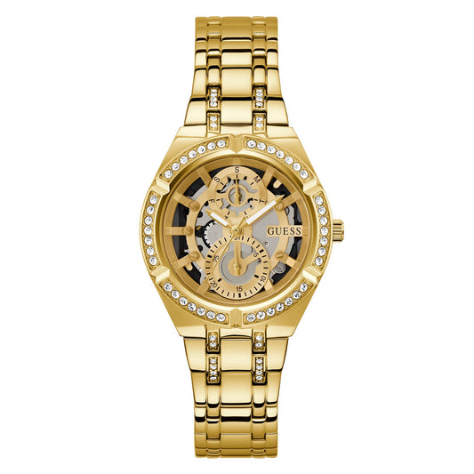 Guess Women's Watch Gold Tone Case Quartz