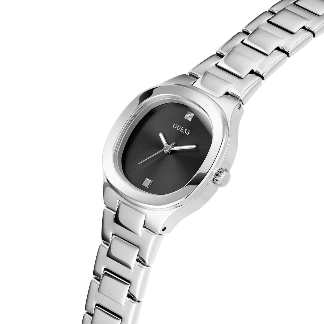 Guess Women's Watch Silver Tone Case Quartz