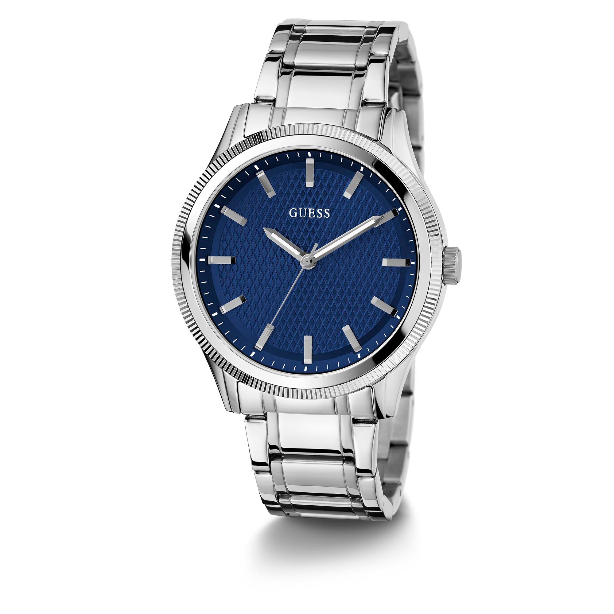 Silver and hotsell blue mens watch