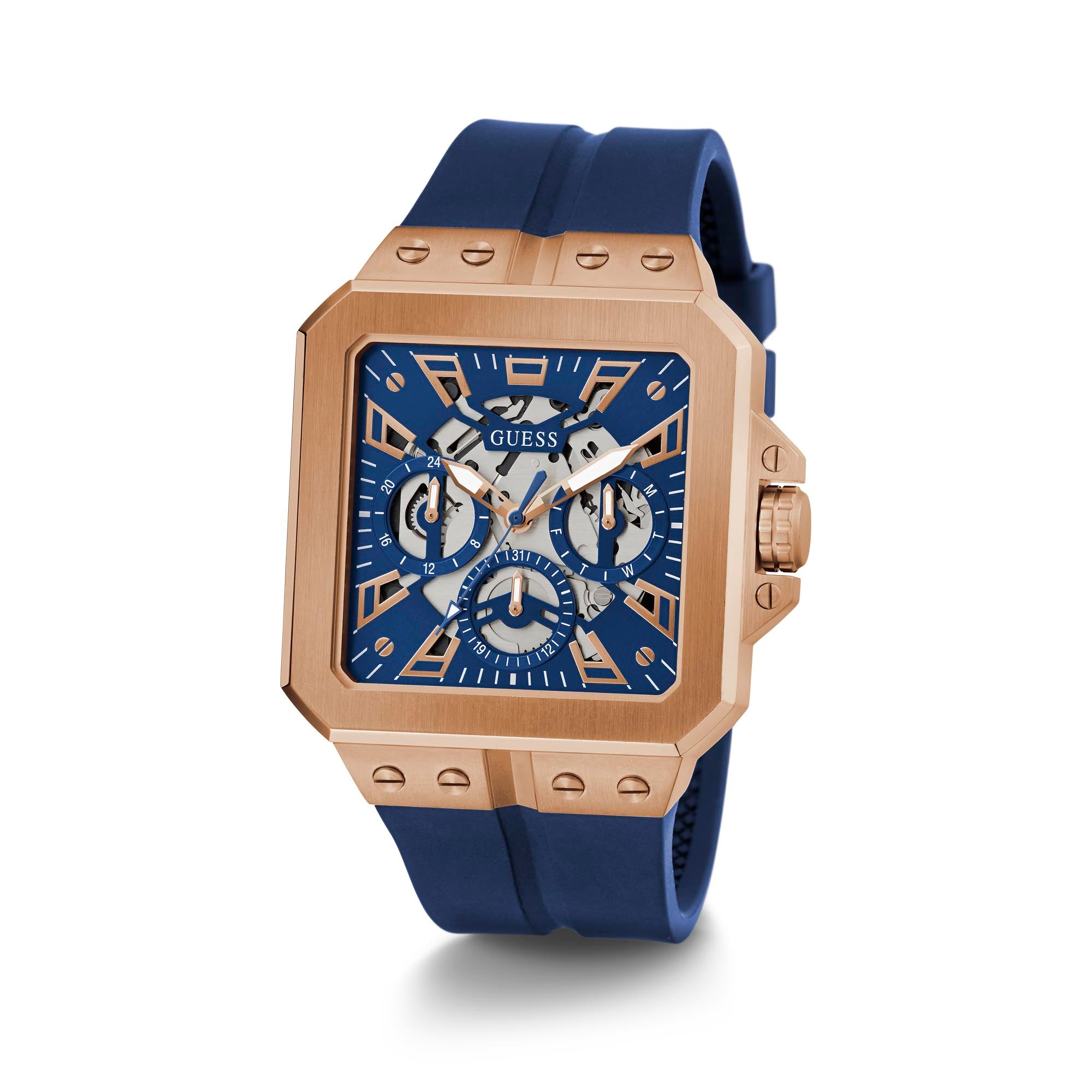 Guess leather hotsell watch price