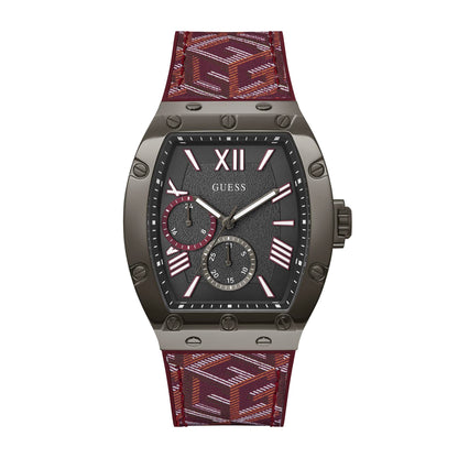 Guess Men's Watch Gunmetal Tone Case Quartz