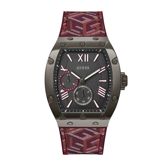 Guess Men's Watch Gunmetal Tone Case Quartz