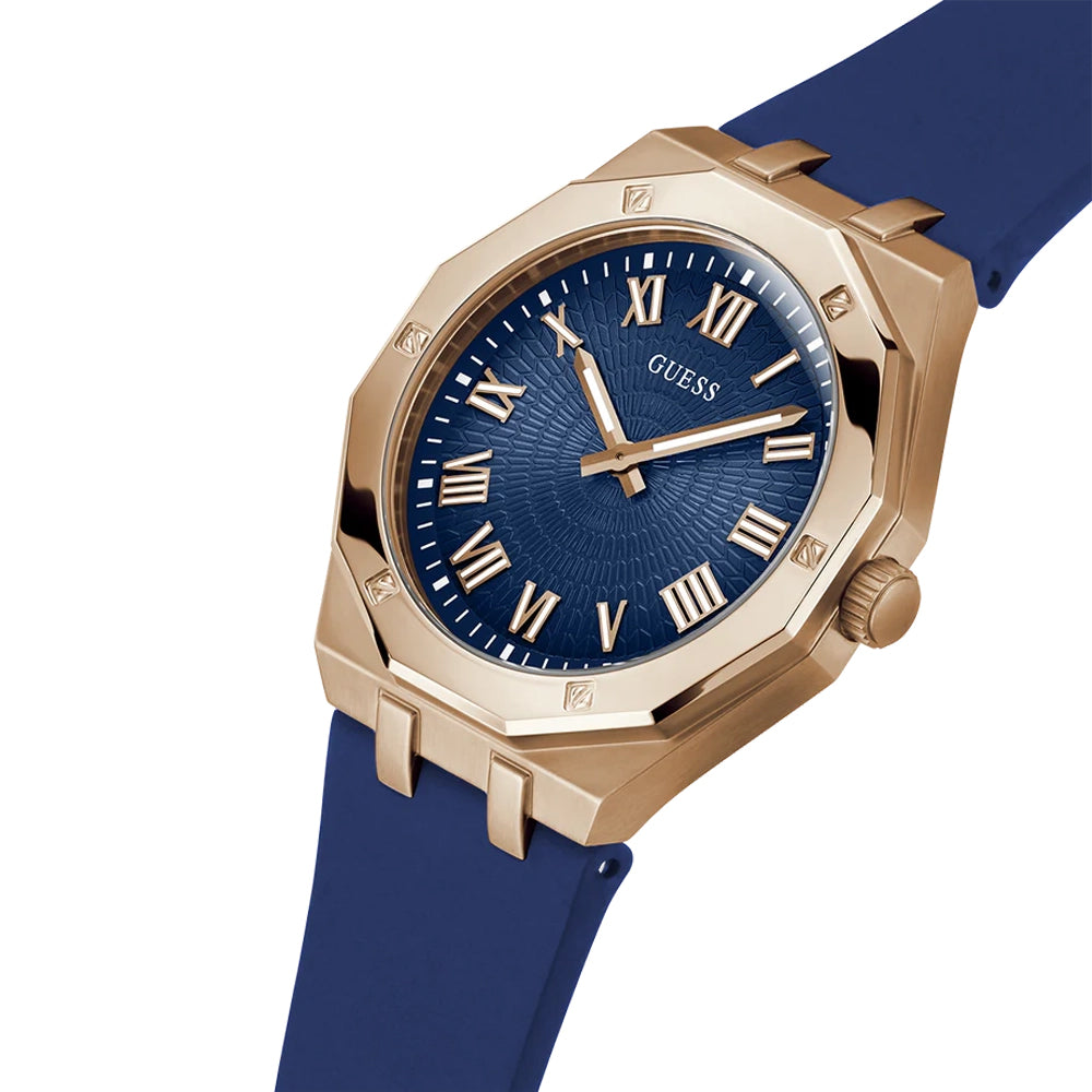 Shop Guess Men's Watch Rose Gold Tone Case Quartz - The Watch House UAE
