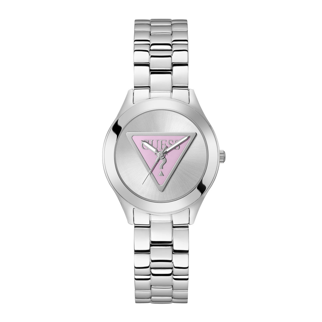 Guess Women's Watch Silver Tone Case Quartz