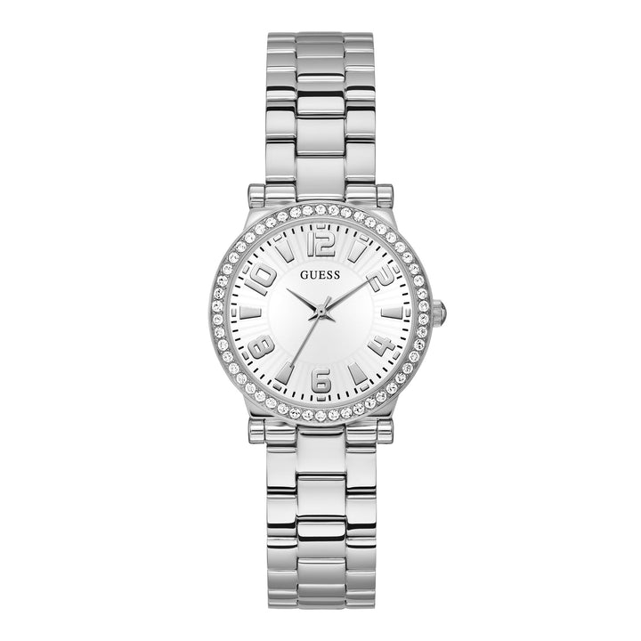 Guess Women's Watch Silver Tone Case Quartz